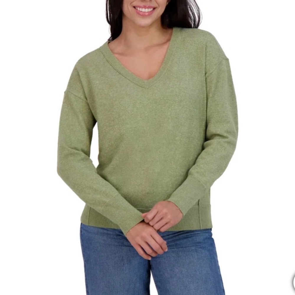 Lucky Brand Women’s V-Neck Sweater, XL